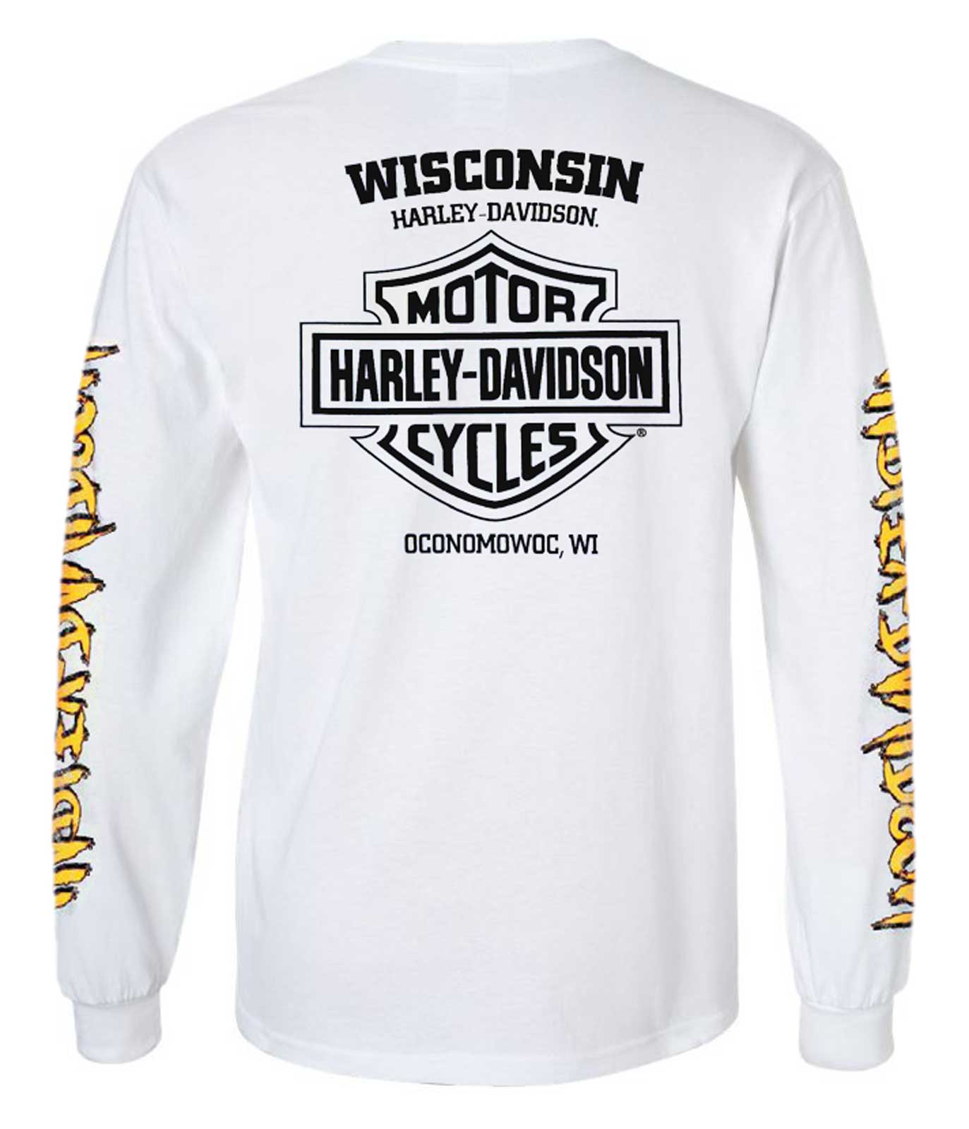 Harley-Davidson Free Shipping - Harley-Davidson Men's Statement Freedom Long Sleeve Cotton Shirt, White - Free Shipping on many products plus Orders Over $99