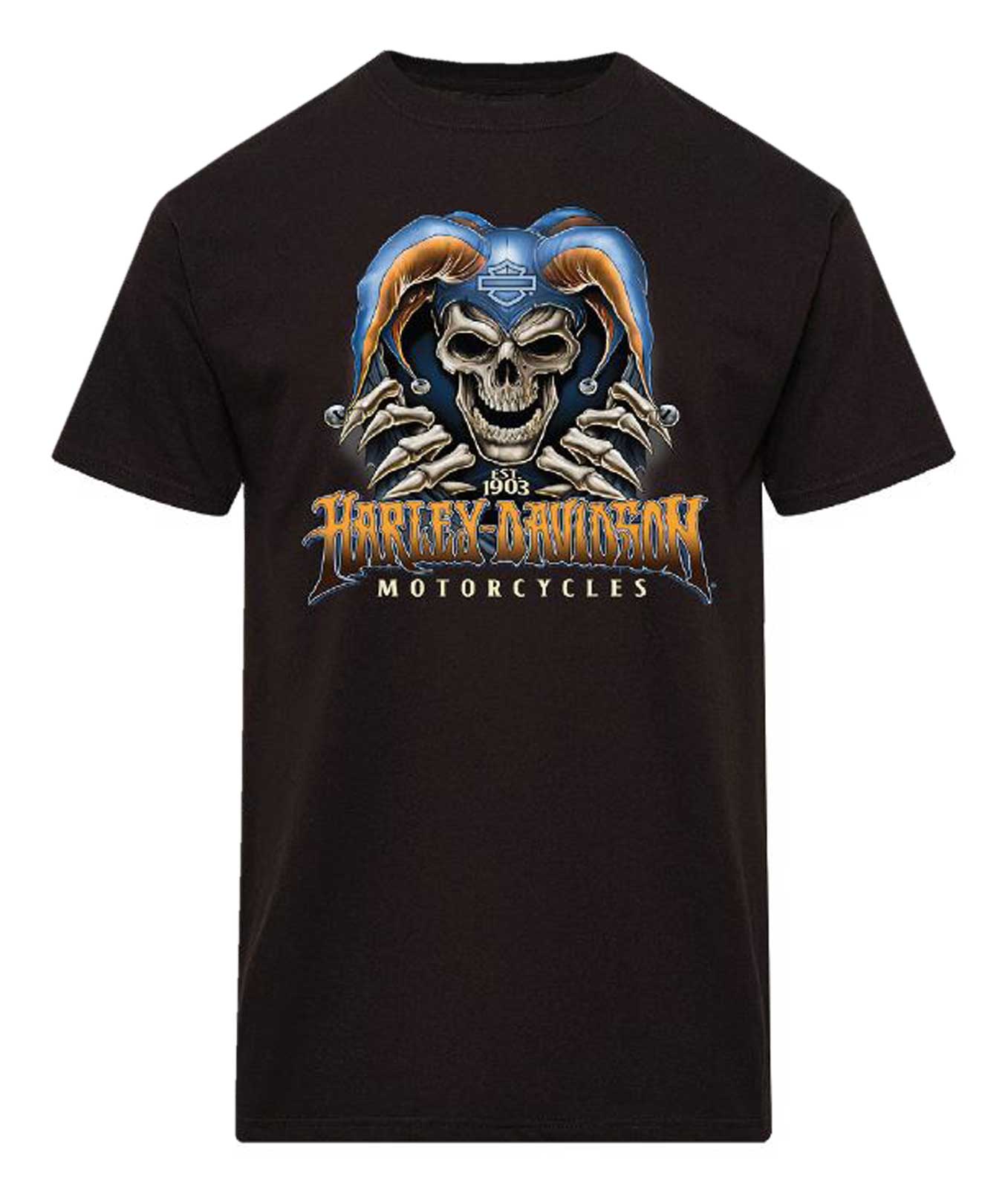 Harley-Davidson Men's Instigator Cotton Short Sleeve Crew-Neck T-Shirt, Black - Wisconsin Harley-Davidson