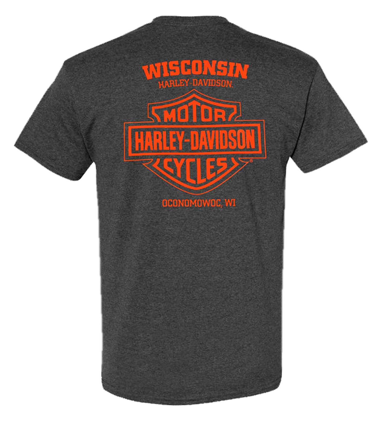 Harley-Davidson Free Shipping - Harley-Davidson Mens Wanderer Short Sleeve Poly-Blend Crew-Neck Tee, Charcoal - Free Shipping on many products plus Orders Over $99