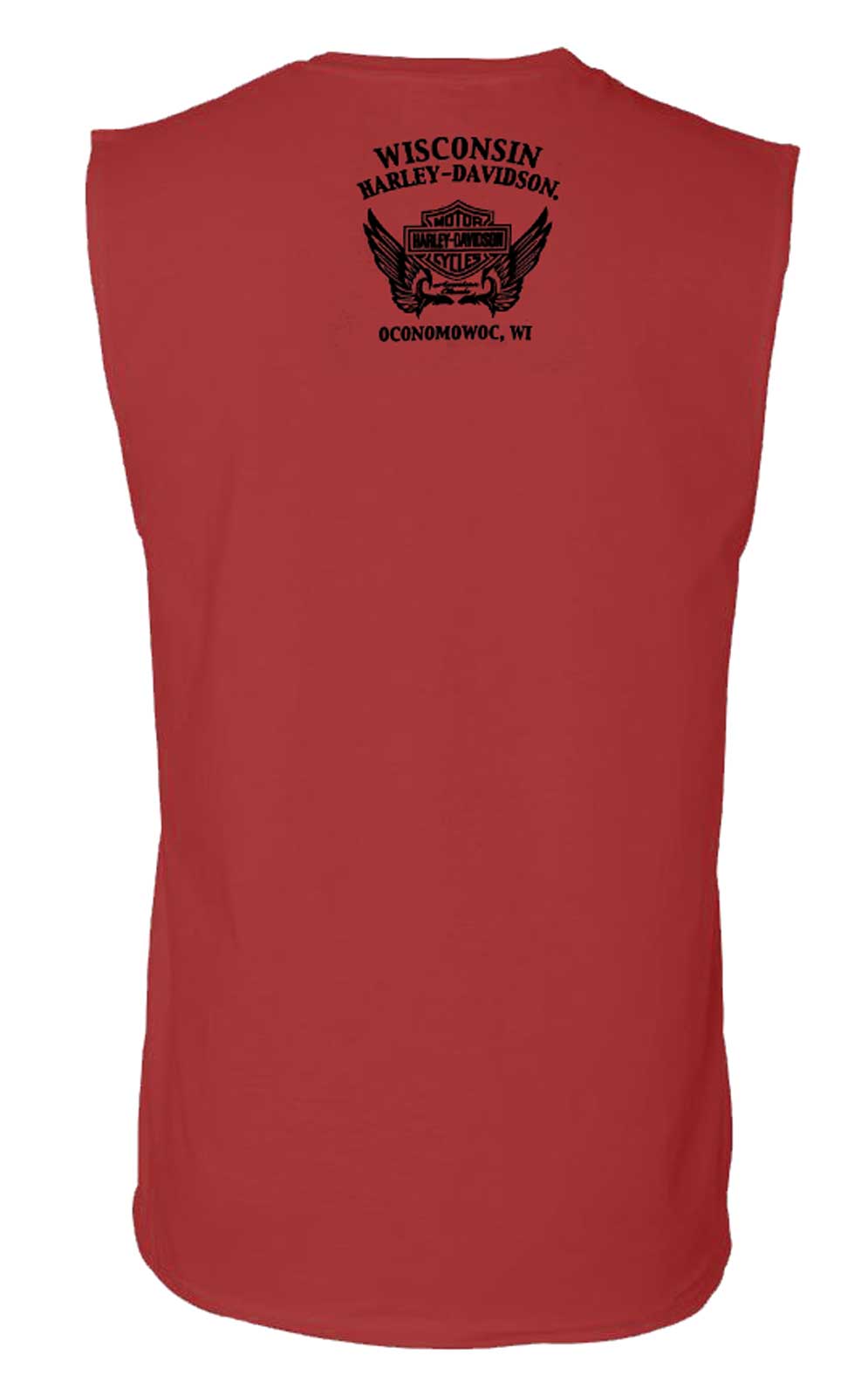 Harley-Davidson Free Shipping - Harley-Davidson Men's Gripe Skull Sleeveless Cotton Muscle T-Shirt, Red - Free Shipping on many products plus Orders Over $99