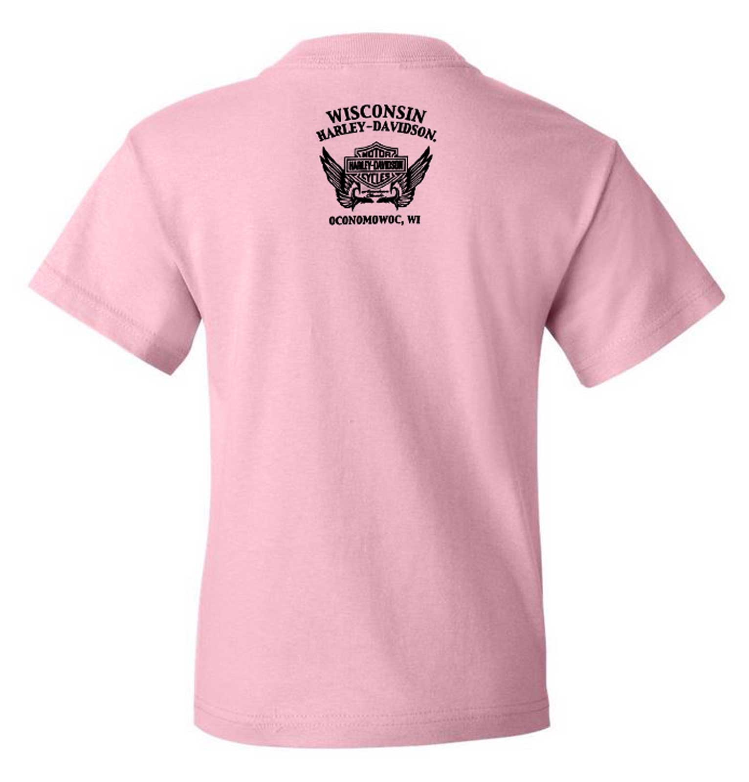 Harley-Davidson Free Shipping - Harley-Davidson Girl's Blush H-D Youth Short Sleeve Crew-Neck Tee, Pink - Free Shipping on many products plus Orders Over $99