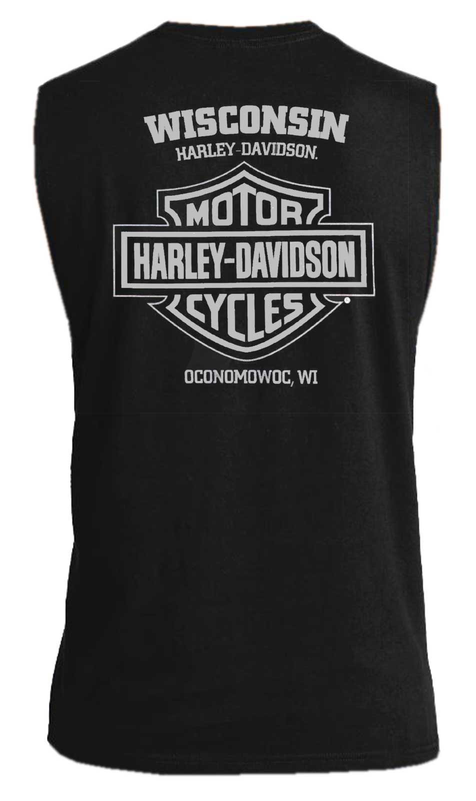 Harley-Davidson Free Shipping - Harley-Davidson Men's Devotion Eagle Sleeveless Cotton Muscle Shirt, Black - Free Shipping on many products plus Orders Over $99