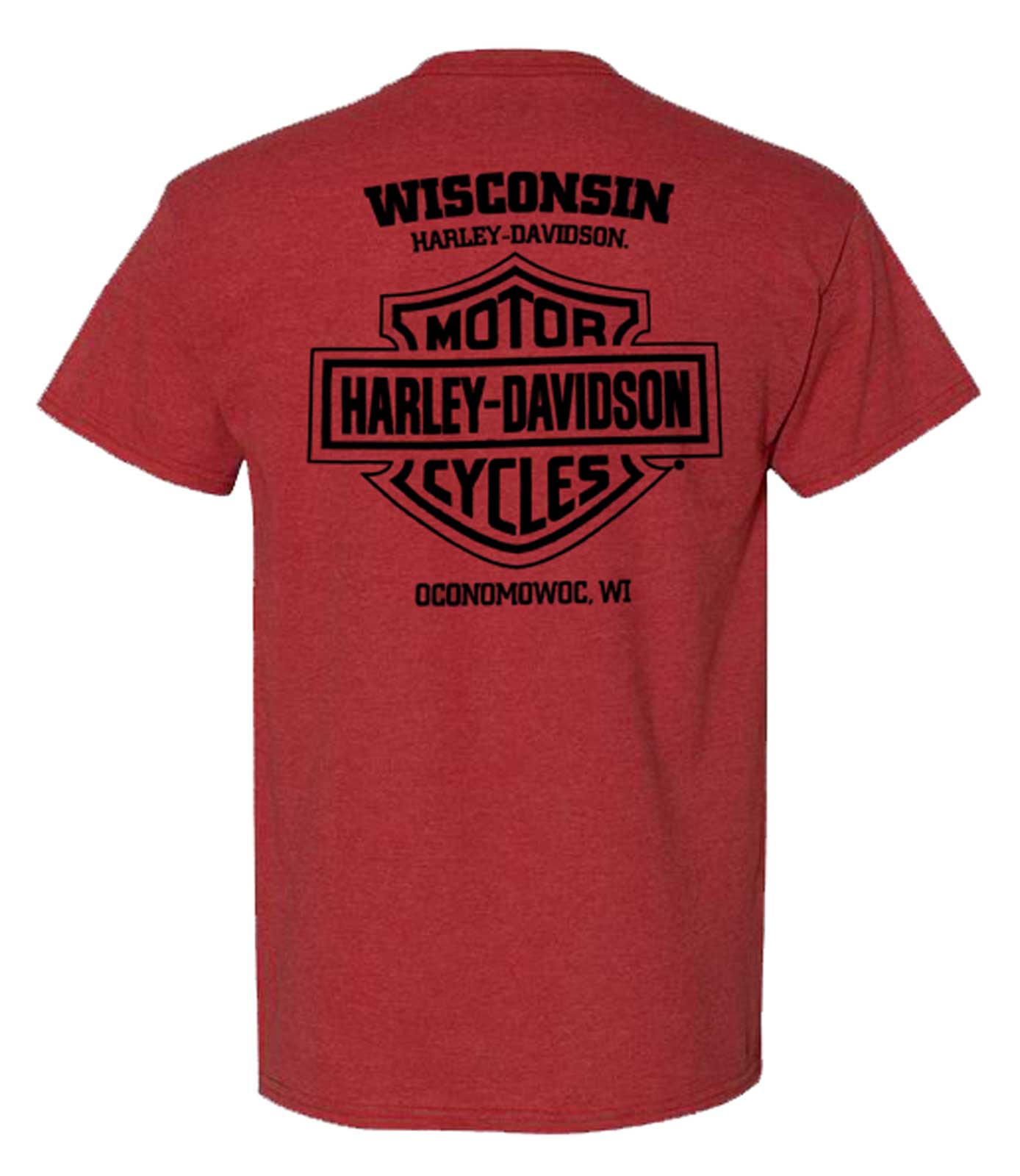 Harley-Davidson Free Shipping - Harley-Davidson Men's Track Burn Short Sleeve Poly-Blend T-Shirt, Cardinal Red - Free Shipping on many products plus Orders Over $99