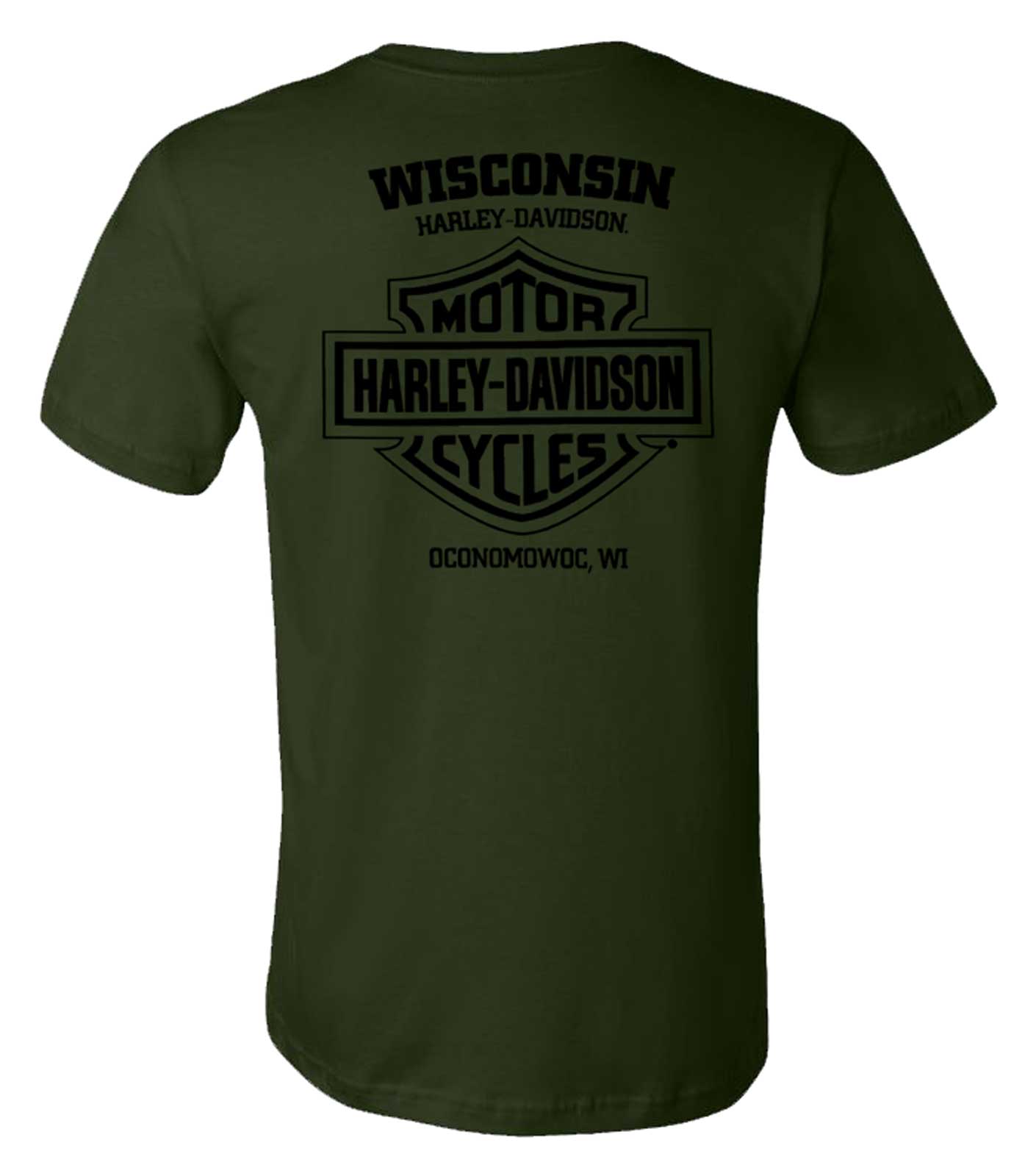 Harley-Davidson Free Shipping - Harley-Davidson Men's Honor Short Sleeve Cotton Crew-Neck T-Shirt, Forest Green - Free Shipping on many products plus Orders Over $99