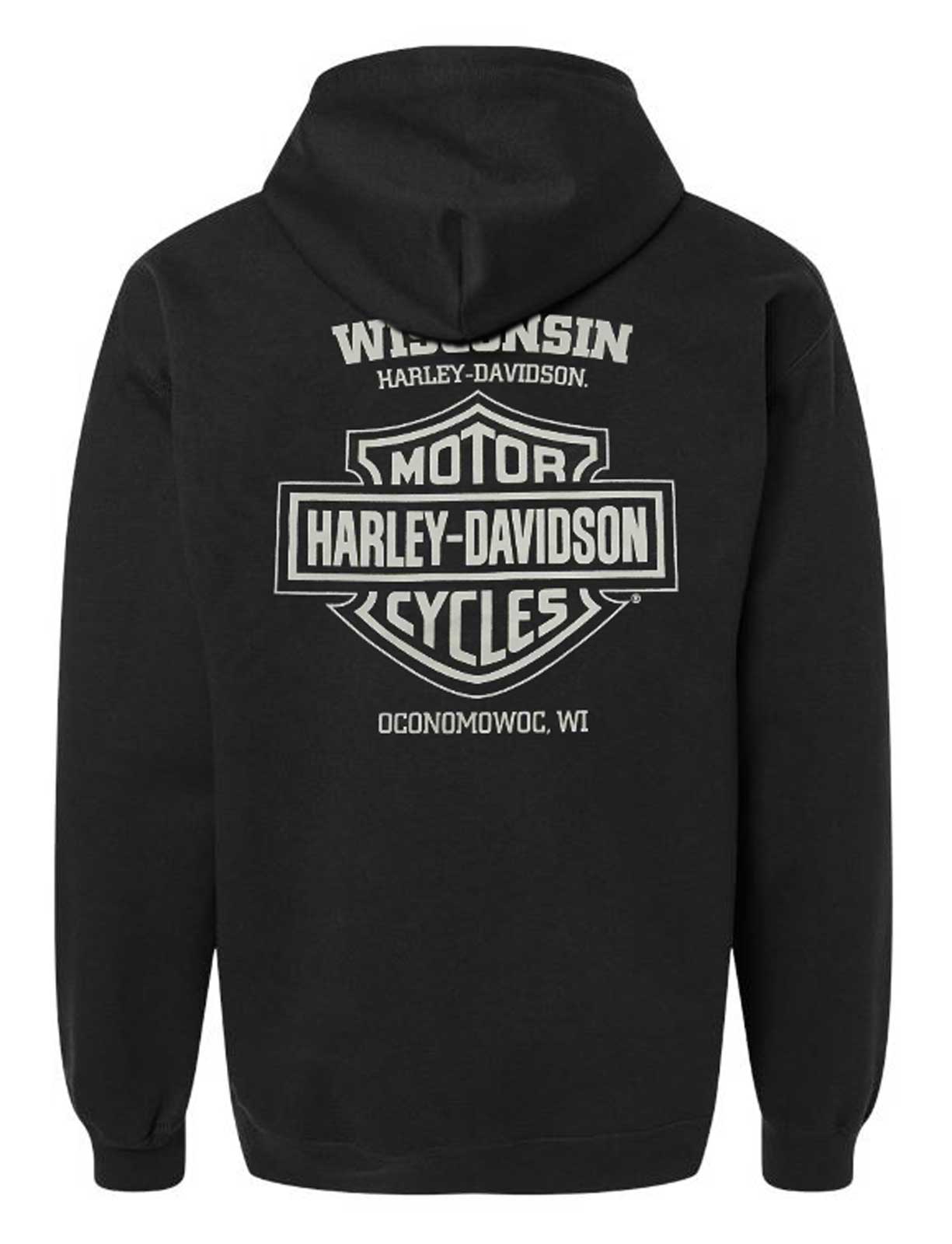 Harley-Davidson Free Shipping - Harley-Davidson Men's Pullover Fleece Hooded Sweatshirt, Black - Free Shipping on many products plus Orders Over $99