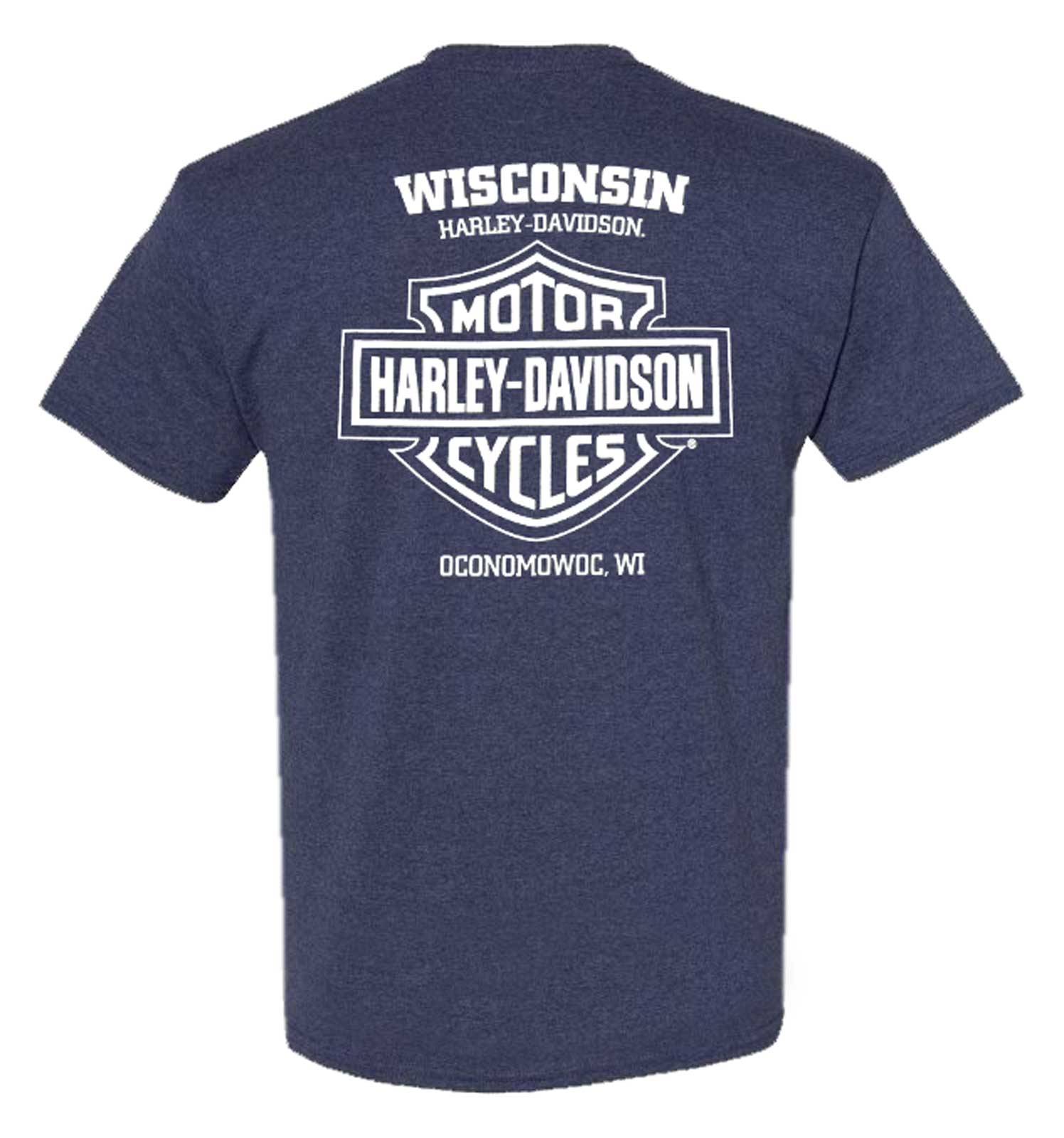 Harley-Davidson Free Shipping - Harley-Davidson Men's Strong Arm Poly-Blend Short Sleeve Tee, Midnight Navy - Free Shipping on many products plus Orders Over $99