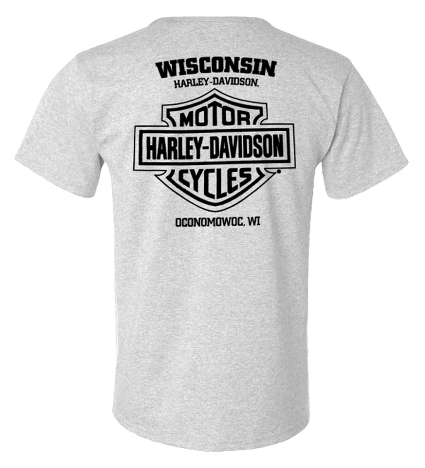 Harley-Davidson Free Shipping - Harley-Davidson Men's Industry Short Sleeve Cotton-Blend Tee, Heather Gray - Free Shipping on many products plus Orders Over $99