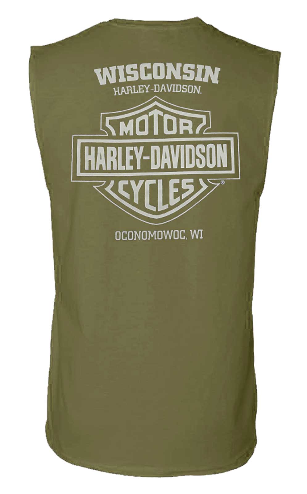 Harley-Davidson Free Shipping - Harley-Davidson Men's Let It Ride Sleeveless Cotton Muscle Tee, Military Green - Free Shipping on many products plus Orders Over $99