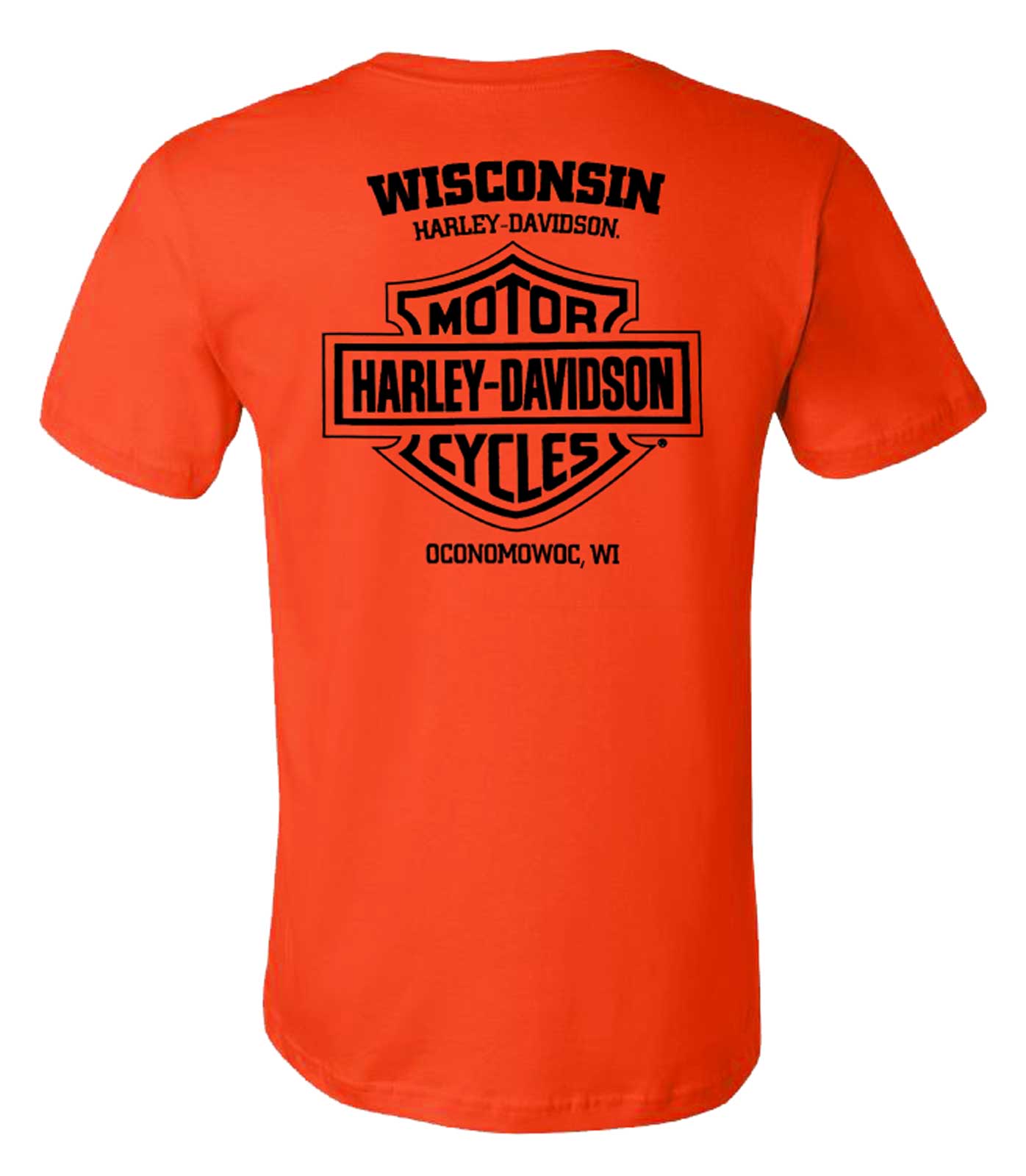 Harley-Davidson Free Shipping - Harley-Davidson Men's Imitate Short Sleeve Cotton Crew-Neck T-Shirt, Orange - Free Shipping on many products plus Orders Over $99