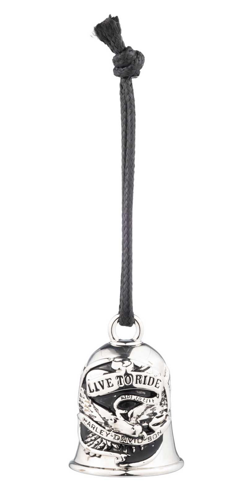 Harley-Davidson American Traditional Live To Ride Eagle Ride Bell, Silver - No Hassle Returns at Wisconsin Harley