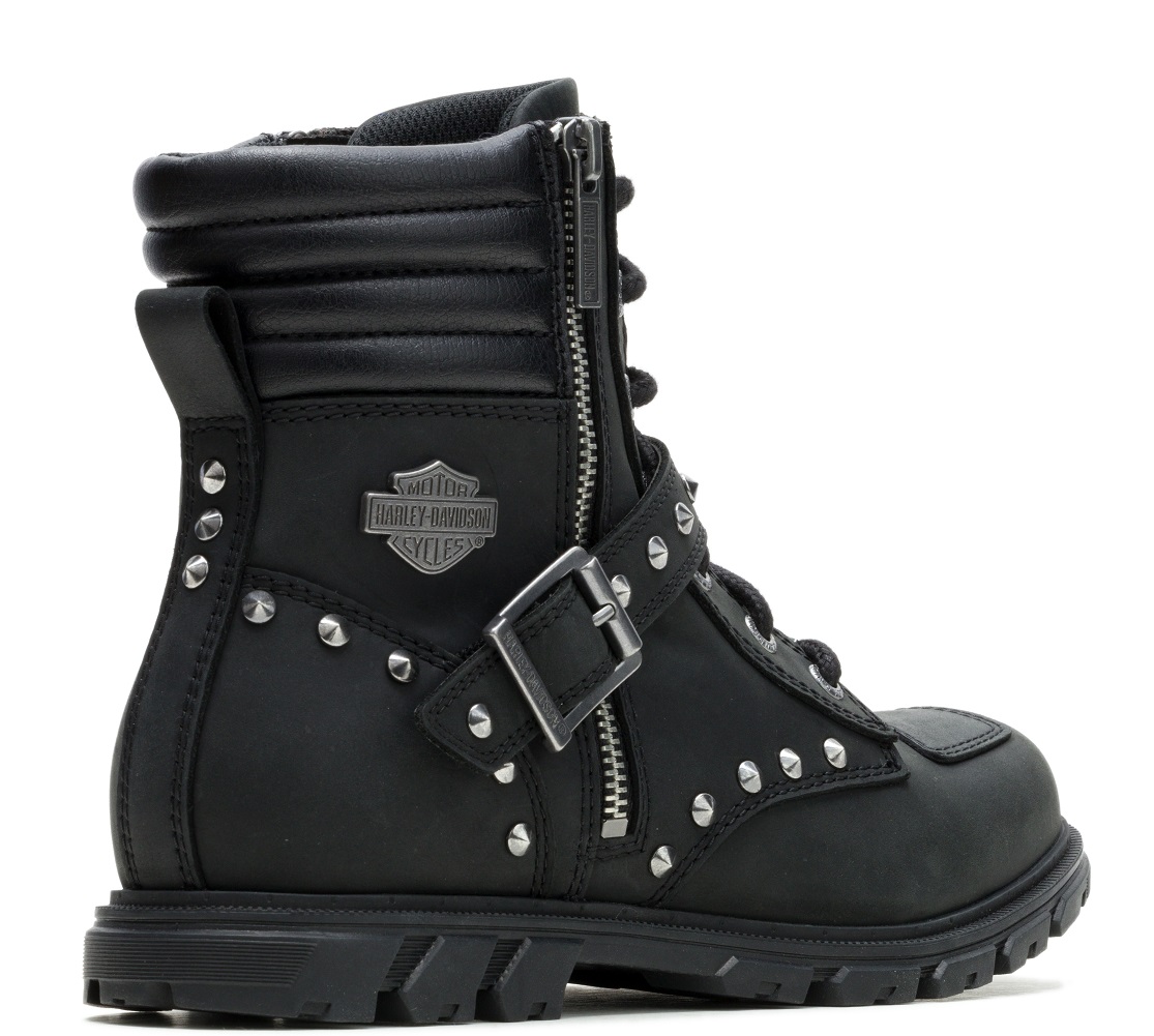 Harley-Davidson Women's Aurora Lace Black Motorcycle Boots D87326 - No Hassle Returns at Wisconsin Harley