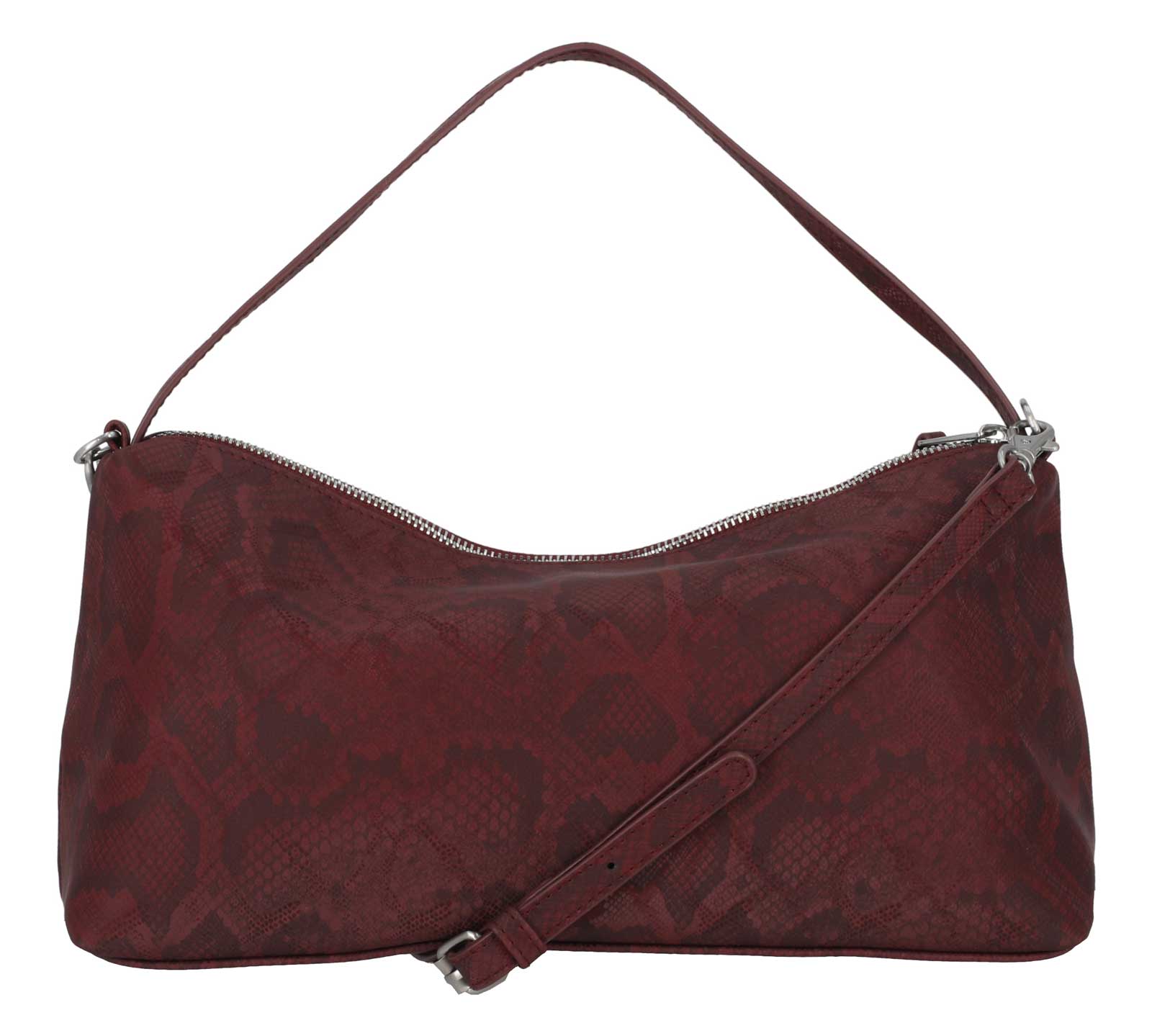 Harley-Davidson Women's Bar & Shield Snake Printed Short Shoulder Purse, Rum Red - Largest Selection of Harley-Davidson Products