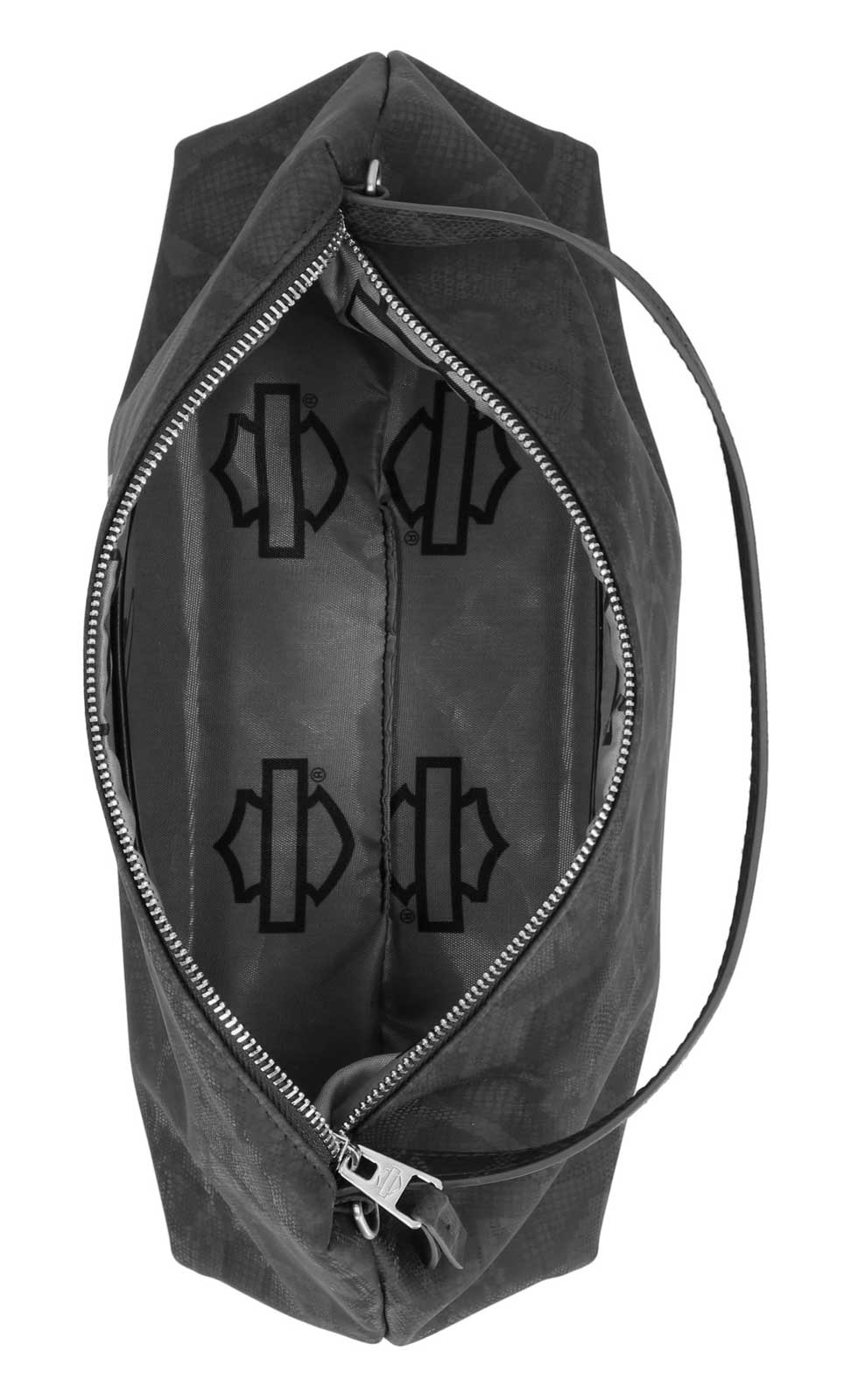 Harley-Davidson Women's Bar & Shield Snake Printed Short Shoulder Purse, Black - No Hassle Returns at Wisconsin Harley