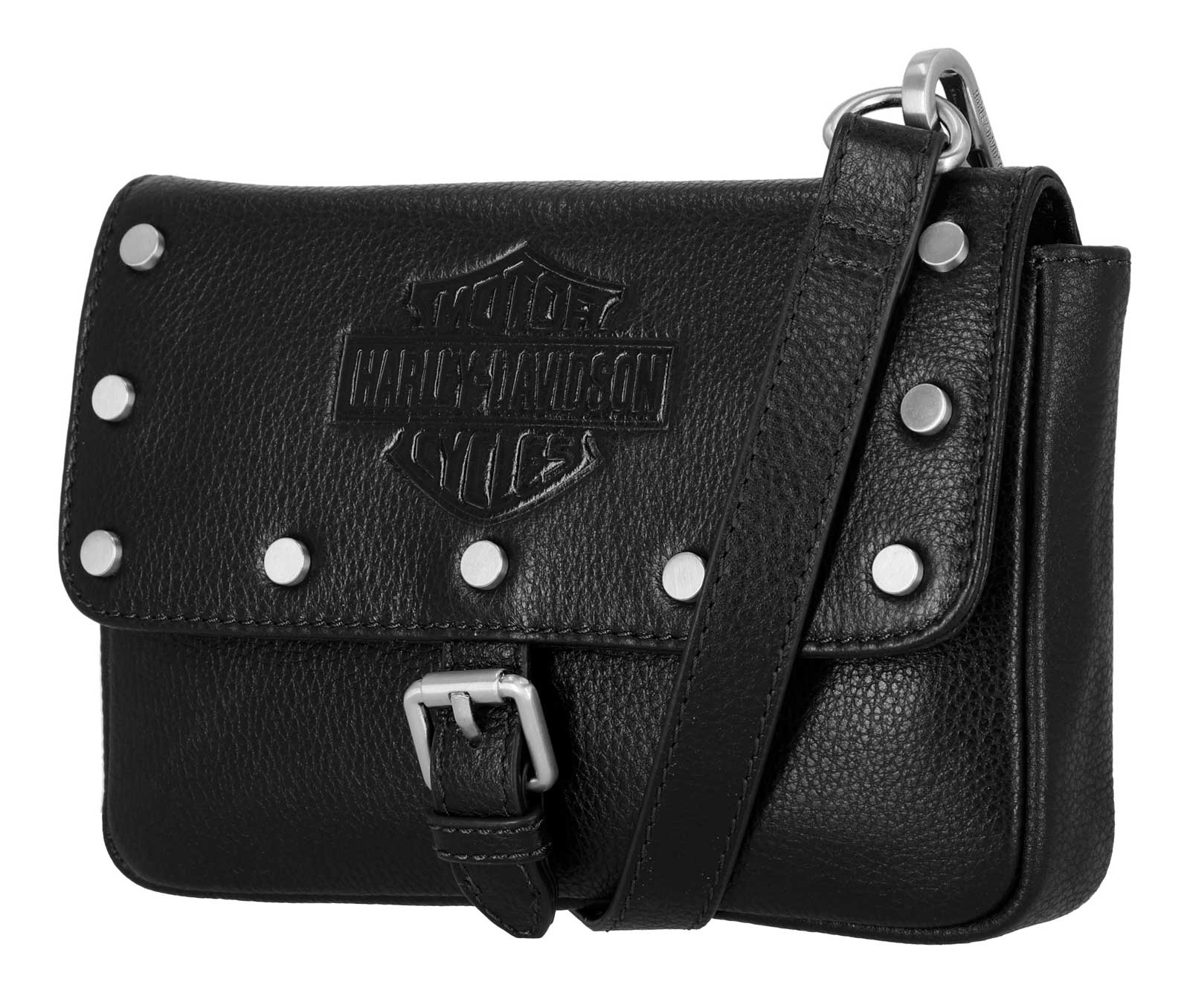 Harley-Davidson Free Shipping - Harley-Davidson Women's Core Stud Genuine Leather Convertible Hip Bag, Black - Free Shipping on many products plus Orders Over $99