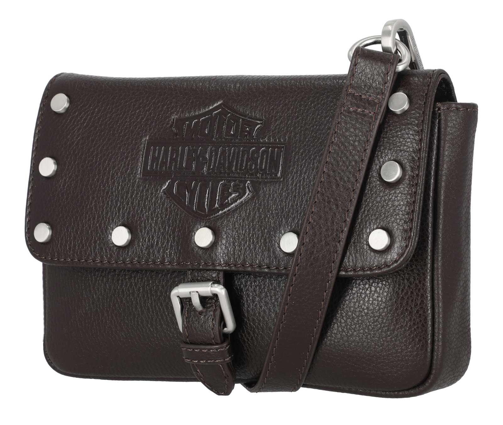 Harley-Davidson Free Shipping - Harley-Davidson Women's Core Stud Genuine Leather Convertible Hip Bag, Brown - Free Shipping on many products plus Orders Over $99