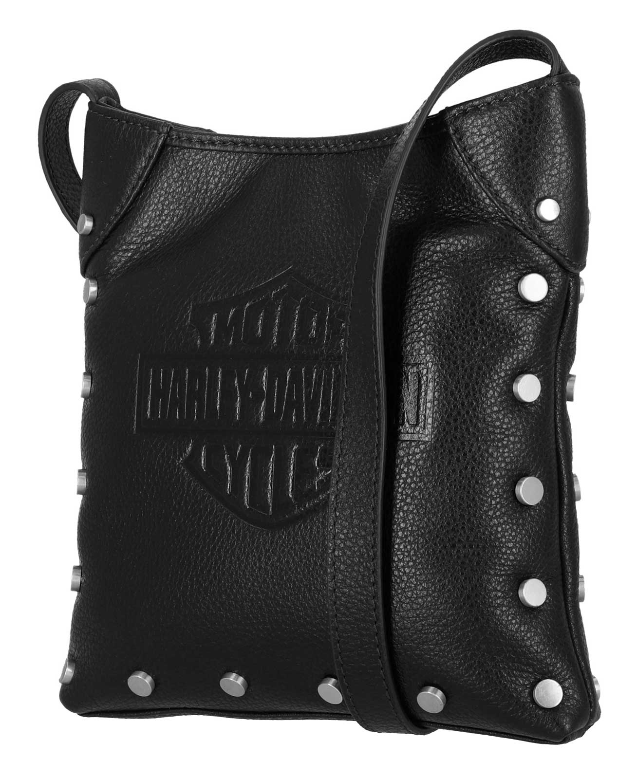 Harley-Davidson Free Shipping - Harley-Davidson Women's Core Stud Genuine Leather Crossbody Purse, Black - Free Shipping on many products plus Orders Over $99