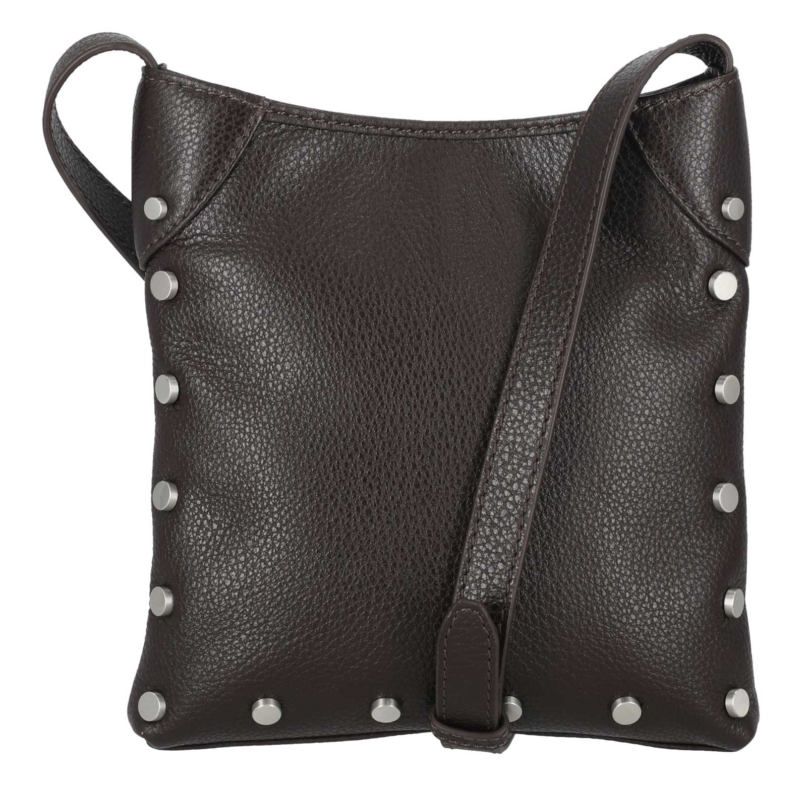 Harley-Davidson Women's Core Stud Genuine Leather Crossbody Purse, Dark Brown - Largest Selection of Harley-Davidson Products