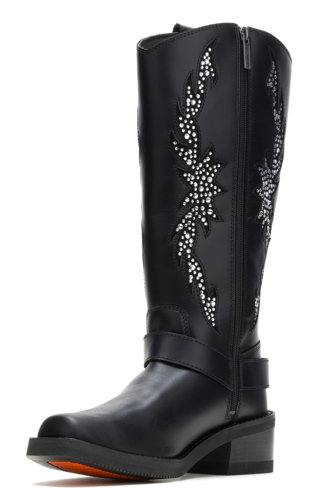 Harley-Davidson Free Shipping - Harley-Davidson Women's Ember 13-Inch Western Black Motorcycle Boots D84874 - Free Shipping on many products plus Orders Over $99