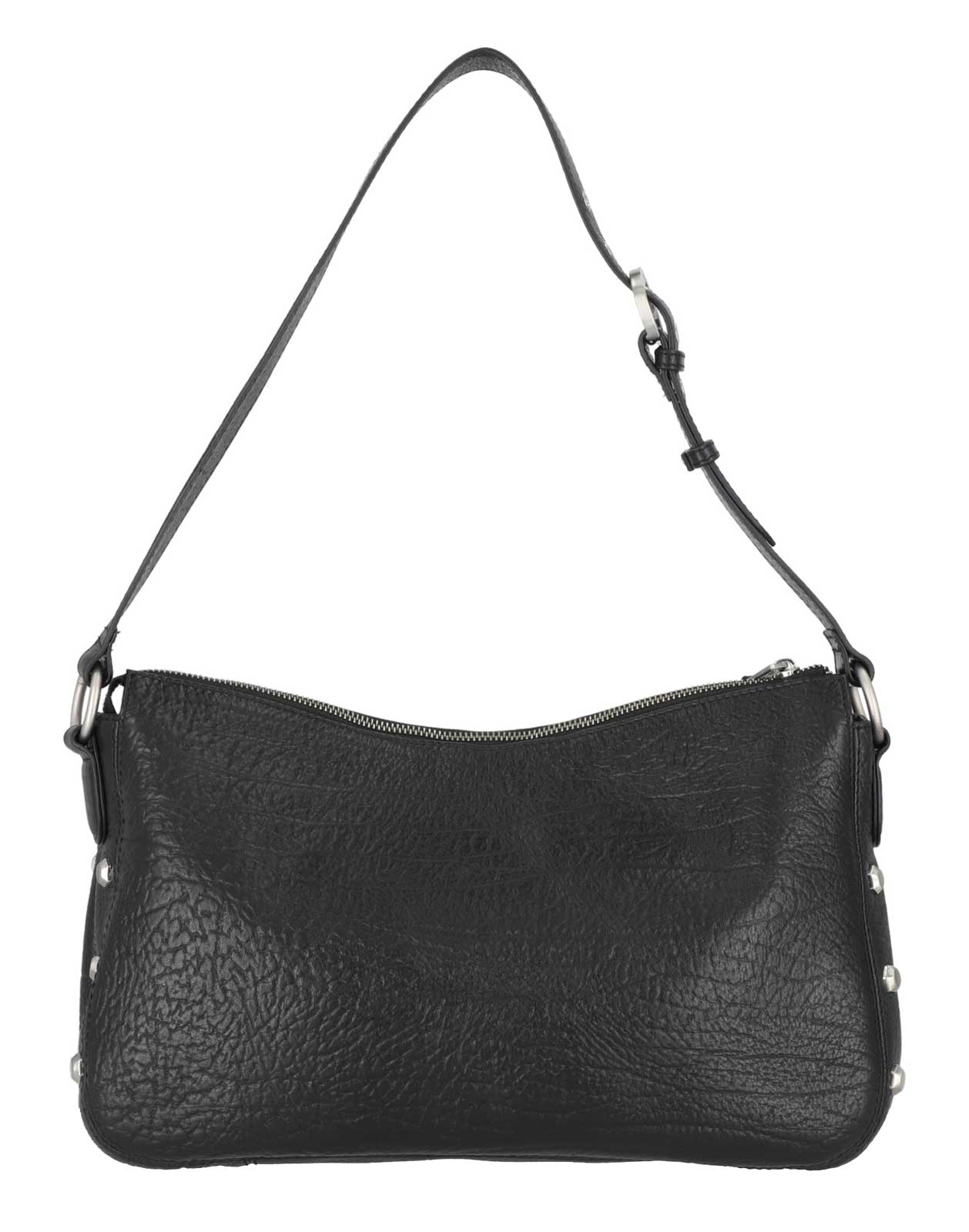 Harley-Davidson Women's Hex Stud Genuine Leather Hobo Purse, Black - Largest Selection of Harley-Davidson Products