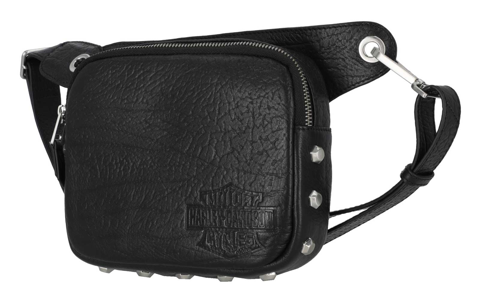 Harley-Davidson Free Shipping - Harley-Davidson Women's Hex Stud Genuine Leather Adjustable Belt Bag, Black - Free Shipping on many products plus Orders Over $99