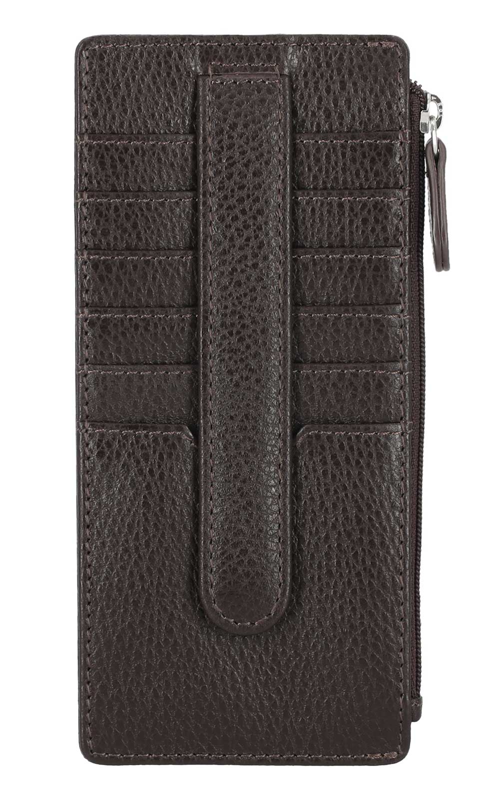 Harley-Davidson Women's Core Stud B&S Leather Card Case Wallet, Dark Brown - Largest Selection of Harley-Davidson Products
