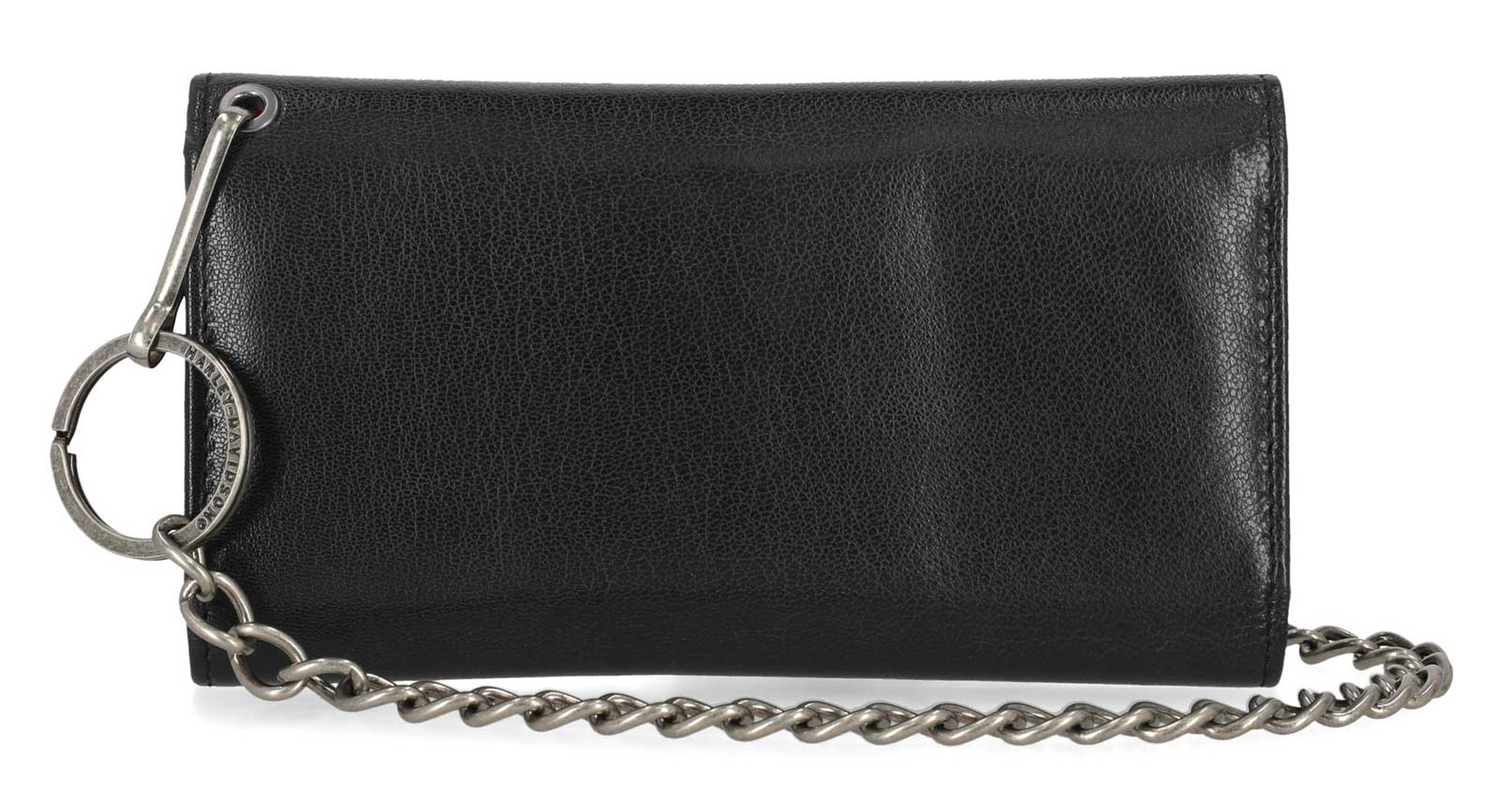 Harley-Davidson Men's #1 RWB Genuine Leather RFID Trucker Chain Wallet - Largest Selection of Harley-Davidson Products