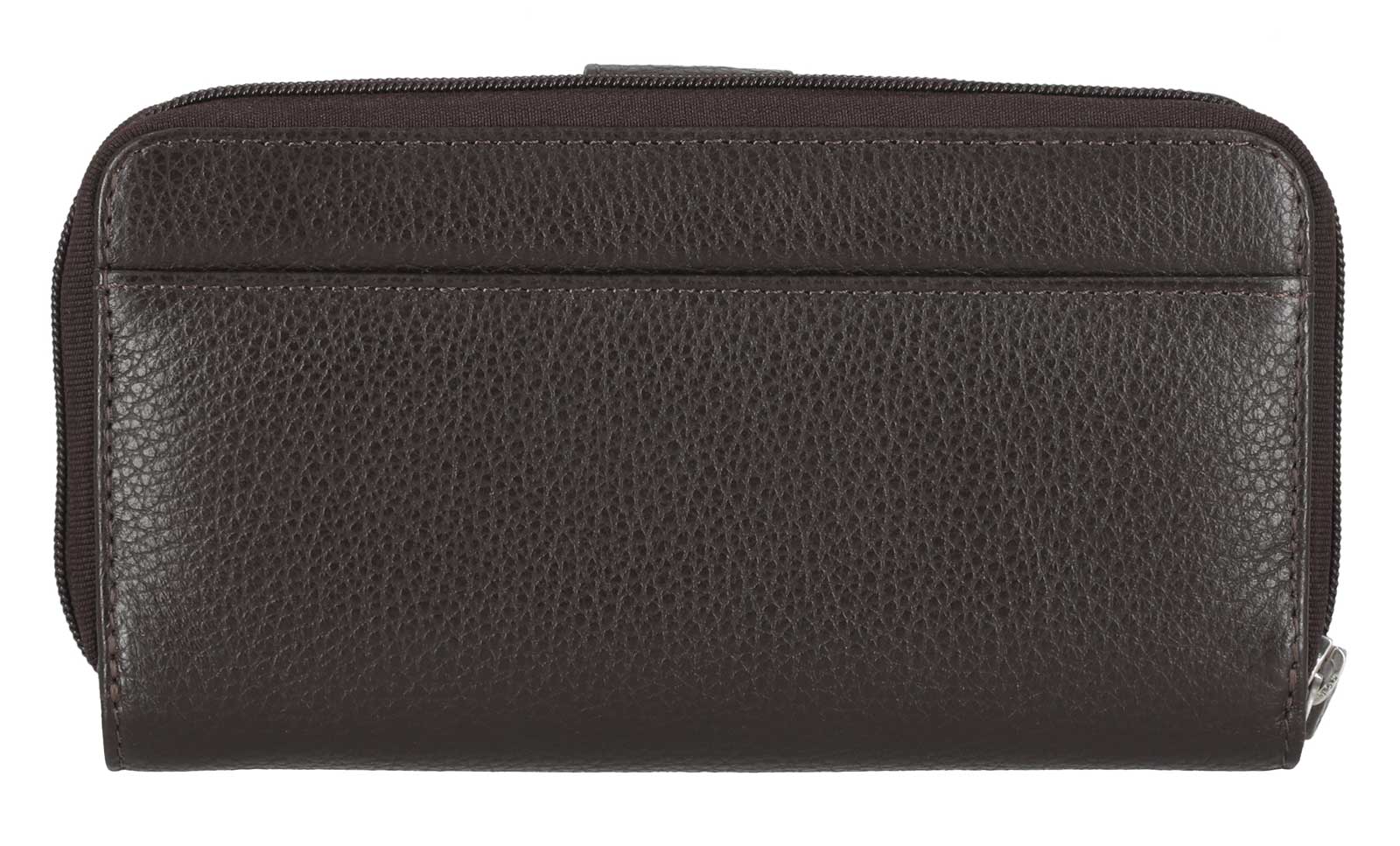 Harley-Davidson Women's Core Stud B&S Leather Tab Clutch Wallet, Dark Brown - Largest Selection of Harley-Davidson Products