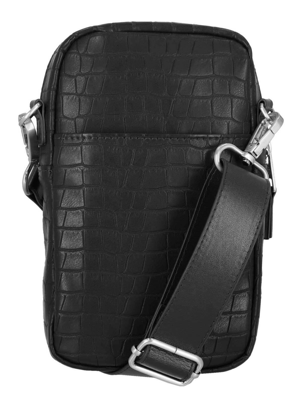 Harley-Davidson Women's Croco Embossed Adjustable Crossbody Purse, Black - Largest Selection of Harley-Davidson Products