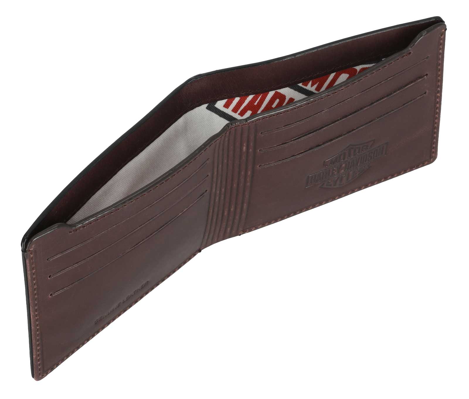 Harley-Davidson Men's Vintage Bar & Shield Leather Billfold Wallet, Black - Largest Selection of Harley-Davidson Products