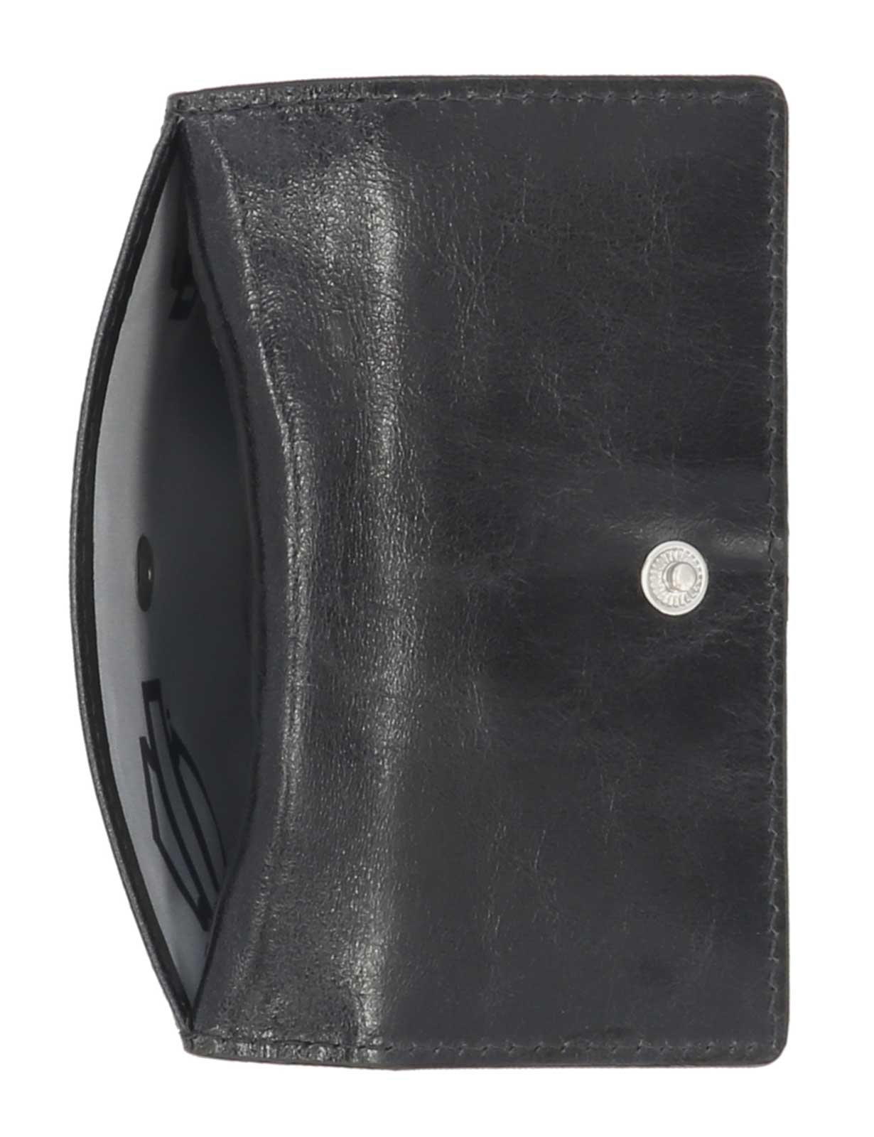 Harley-Davidson Women's Corner Buckle Stud Leather Card Case Wallet, Black - No Hassle Returns at Wisconsin Harley