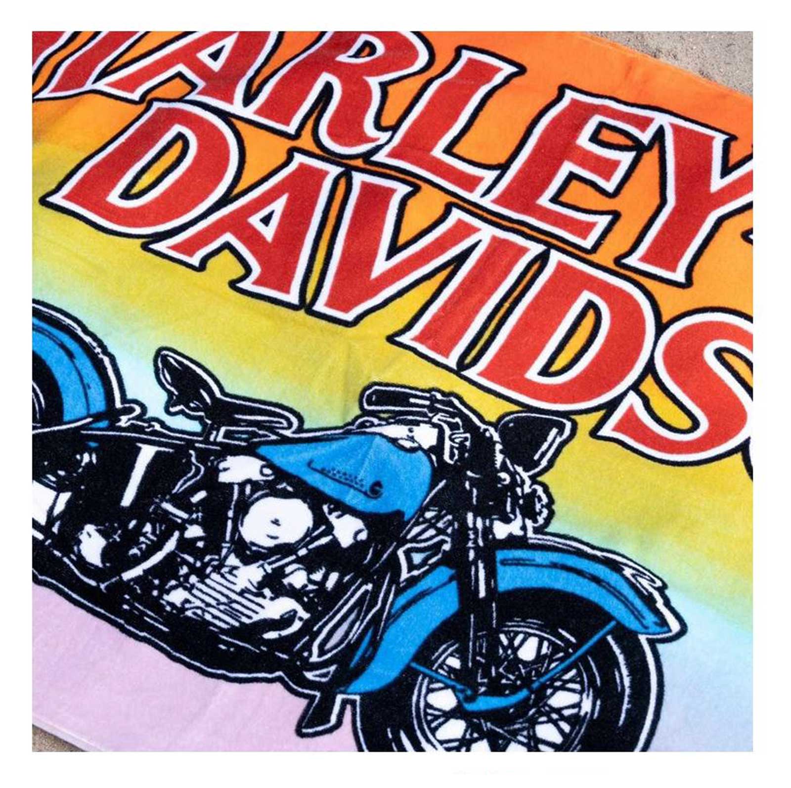 Harley-Davidson Kid's Size Vintage H-D Cotton Beach Towel, Ombre Fade - Largest Selection of Harley-Davidson Products