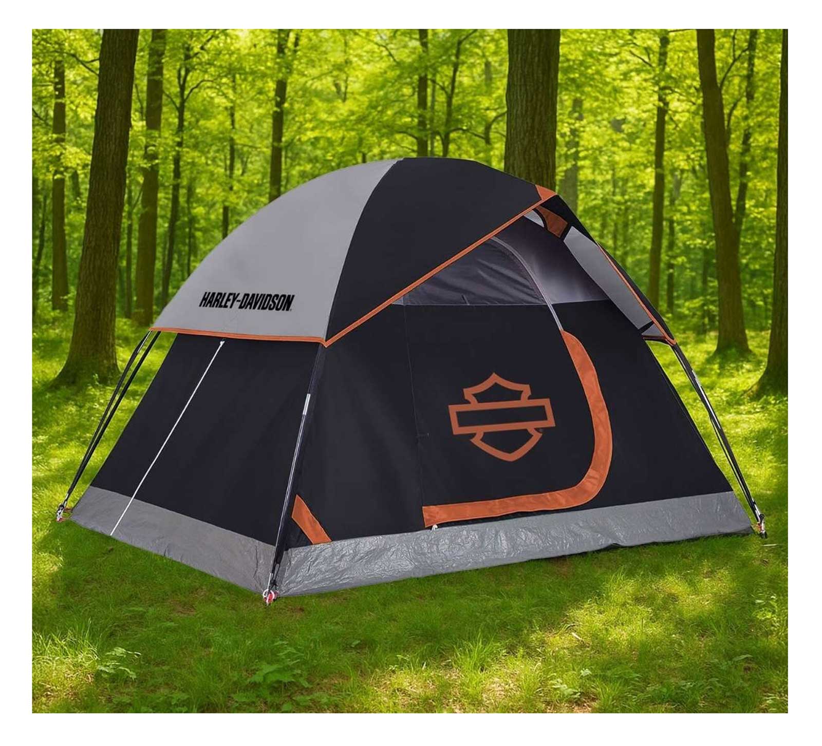 Harley-Davidson Open Bar & Shield Colorblocked Camping Tent, Sleeps up to Four - No Hassle Returns at Wisconsin Harley