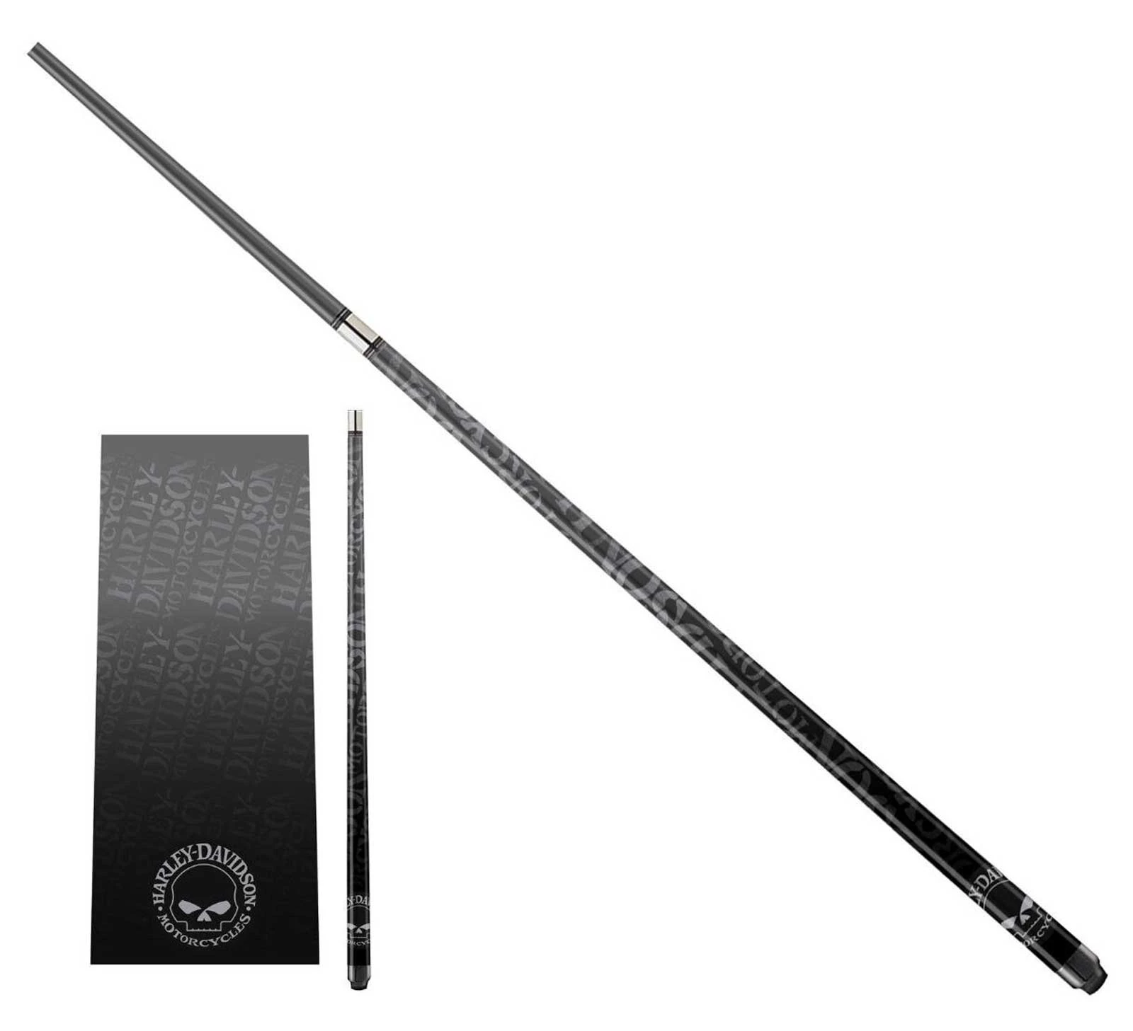 Harley-Davidson 2-Piece Wrapped Willie G Skull Graphite Pool Cue, 20 oz. - Wisconsin Harley-Davidson