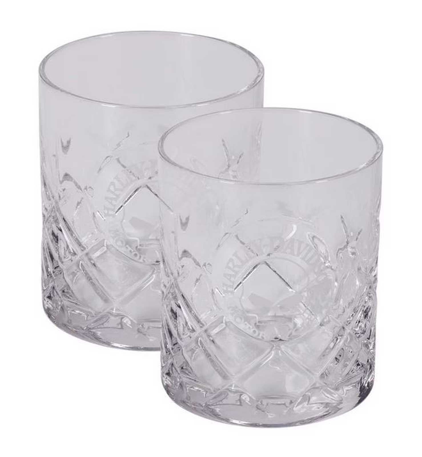 Harley-Davidson Free Shipping - Harley-Davidson 12 oz. Debossed Willie G Skull Crystal Double Old Fashion Set - Free Shipping on many products plus Orders Over $99
