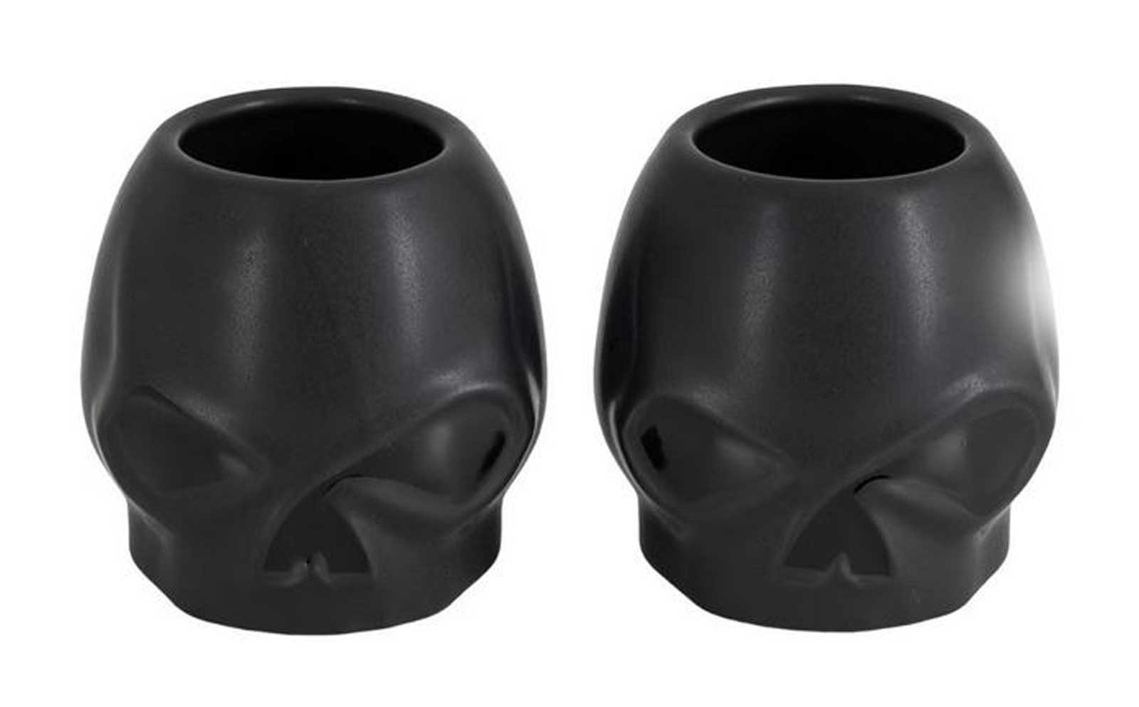 Harley-Davidson 4 oz. Willie G Skull Sculpted Ceramic Shot Glass Set, Black - Wisconsin Harley-Davidson