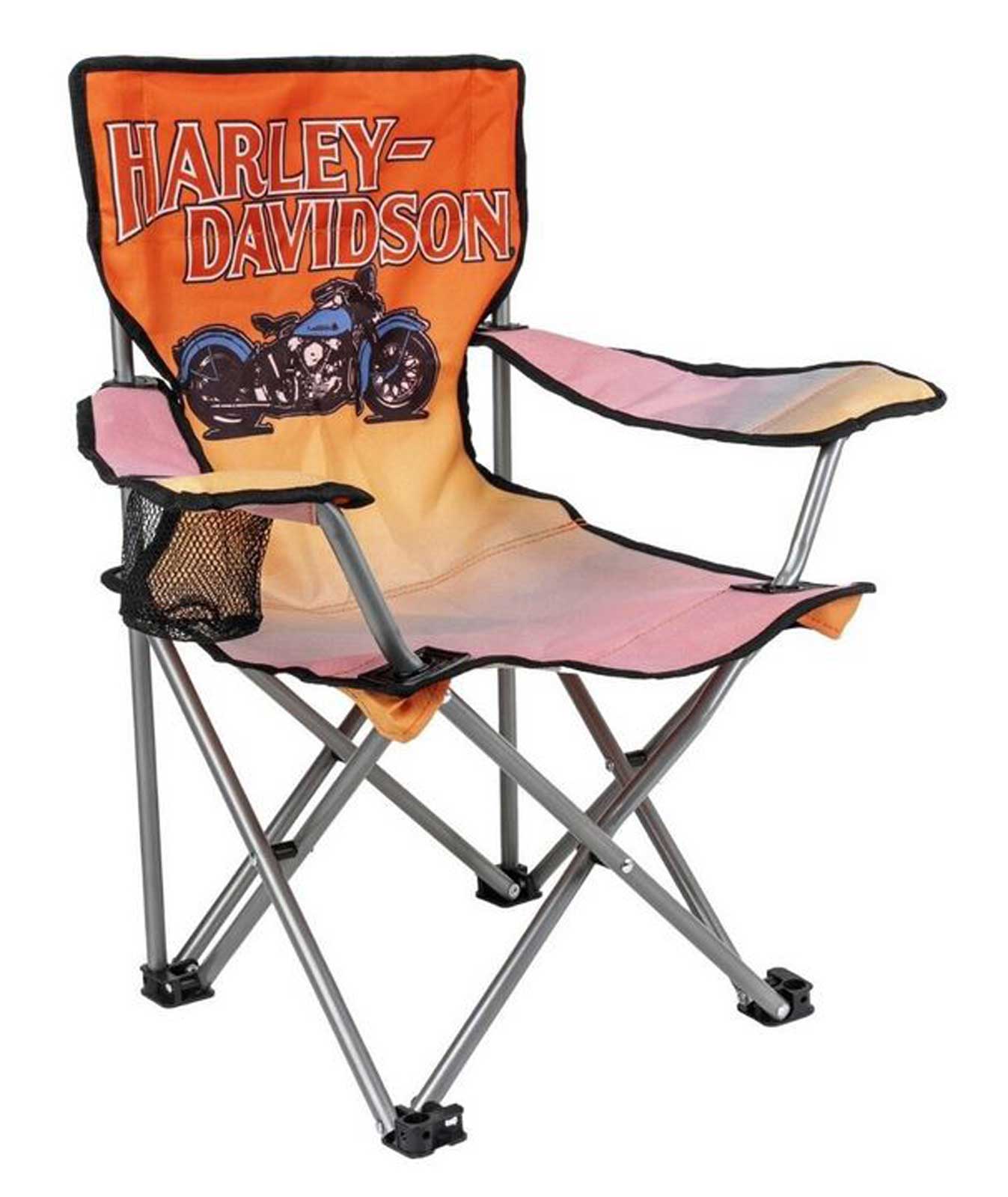 Harley-Davidson Free Shipping - Harley-Davidson Kid's Camping Folding Chair w/ Carry Bag, Ombre Orange - Free Shipping on many products plus Orders Over $99
