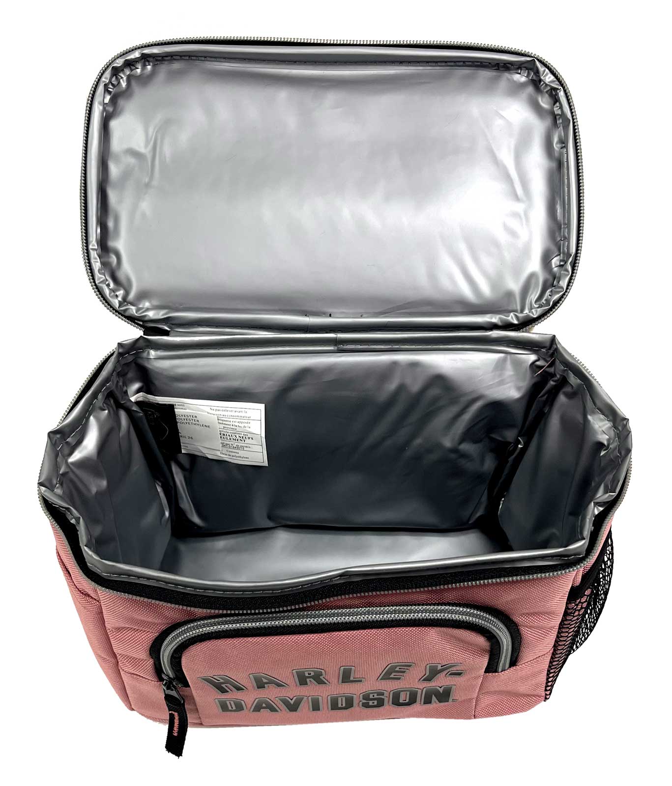 Harley-Davidson Printed H-D Insulated Lunch Box Tote, Blush Pink/Black - Largest Selection of Harley-Davidson Products