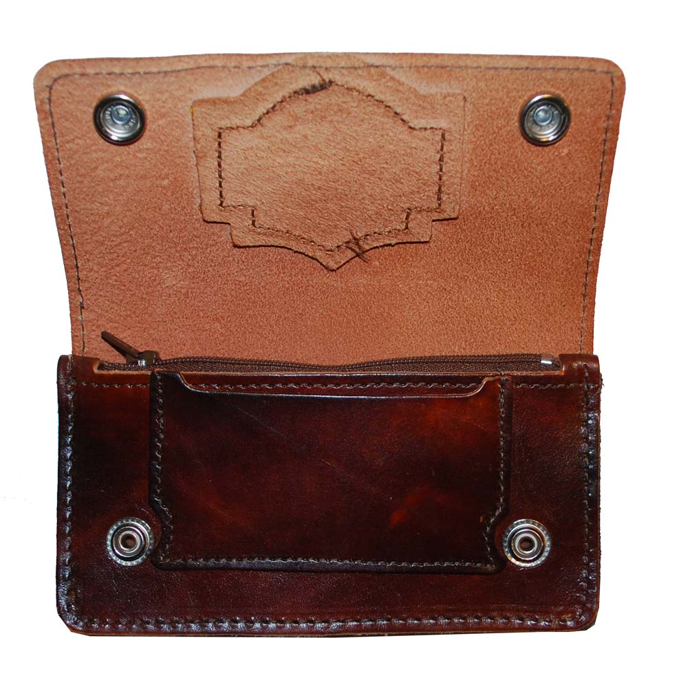 Harley-Davidson® Men's Bar & Shield Biker Chain Wallet Antique