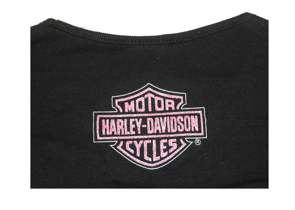 Harley-Davidson Free Shipping - Harley-Davidson Little Girls' H-D Script Long Sleeve Layered Tee, Black 3231326 - Free Shipping on many products plus Orders Over $99