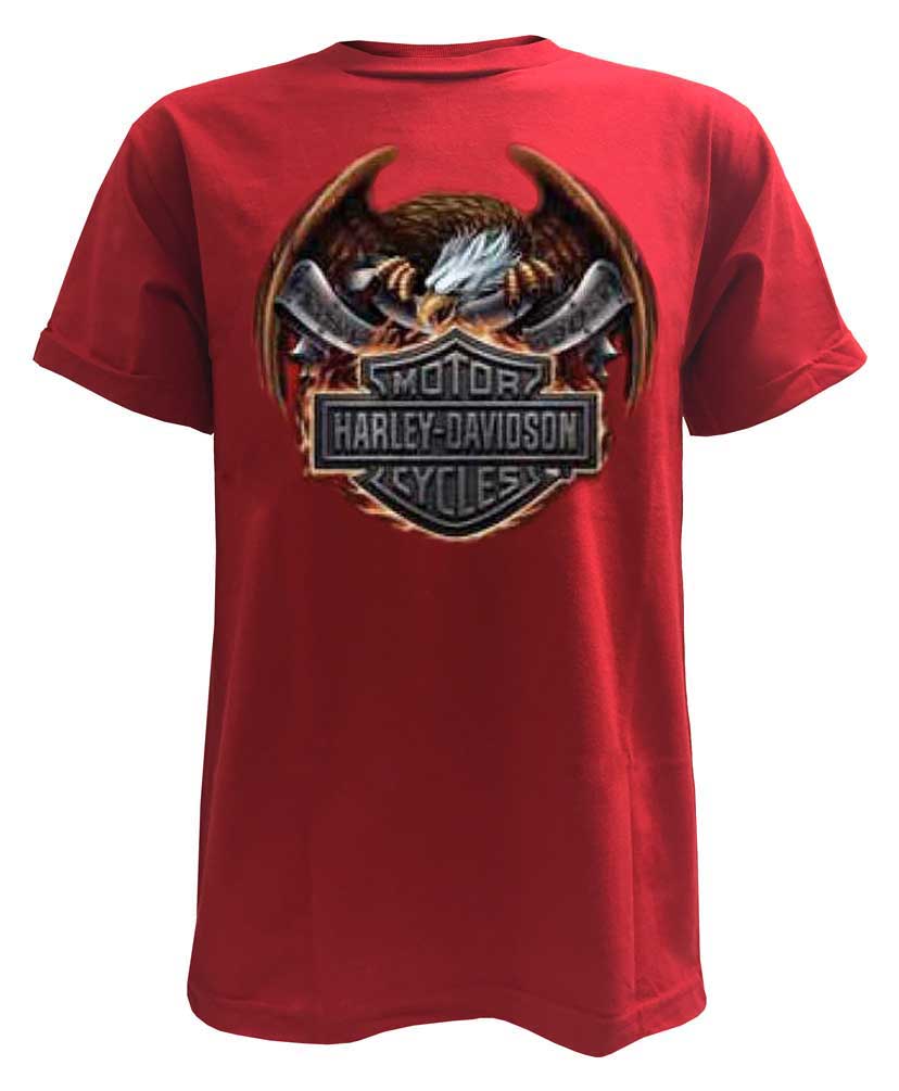 Harley-Davidson® Men's Eagle Flaming Bar & Shield Short Sleeve T-Shirt