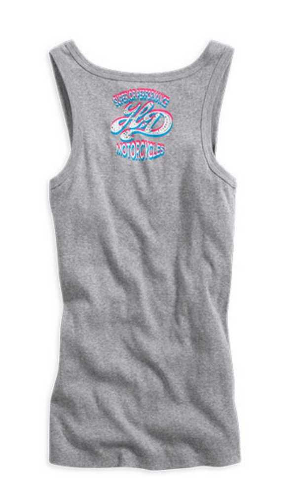 Harley-Davidson Free Shipping - Harley-Davidson Womens Superior Performance Embellished Tank Top Gray 96163-14VW - Free Shipping on many products plus Orders Over $99