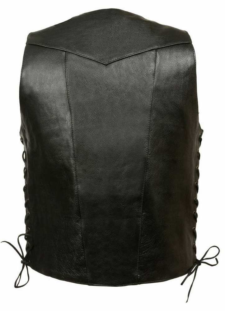 Harley-Davidson Free Shipping - Leather King Men's 10 Pocket Side Lace Vest SH1391 - Free Shipping on many products plus Orders Over $99