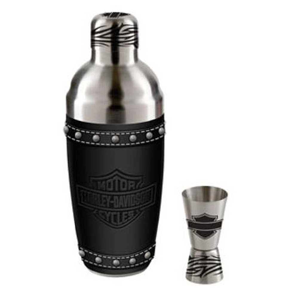 Harley-Davidson® Bar & Shield Martini Glass Set, Stainless Steel