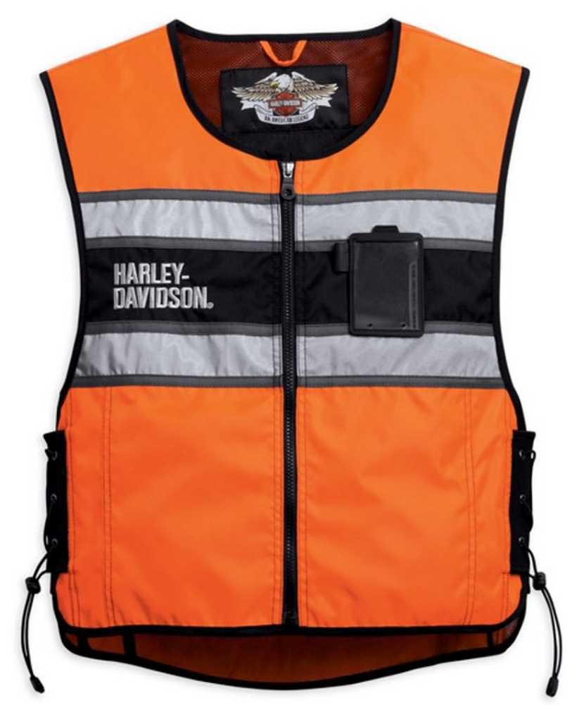 Harley-Davidson® Men's Hi-Vis Orange Riding Vest 98172-08VM