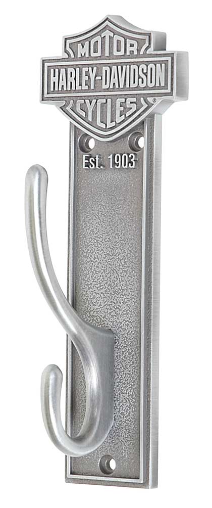 Harley-Davidson Bar & Shield Coat Hook, Antique Pewter Finish HDL-10137 - Wisconsin Harley-Davidson