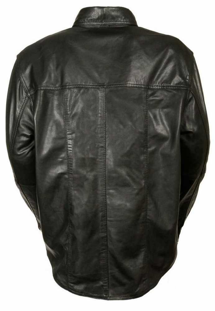 Harley-Davidson Free Shipping - Leather King Men's Lambskin Leather Shirt w/ Snap Down Collar LKM1600 - Free Shipping on many products plus Orders Over $99
