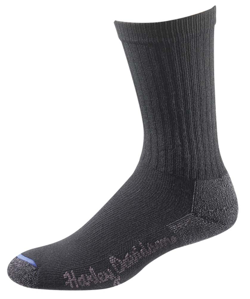 Harley-Davidson Wolverine Women's Comfort Riding Crew Socks Black - 3 Pairs - Wisconsin Harley-Davidson