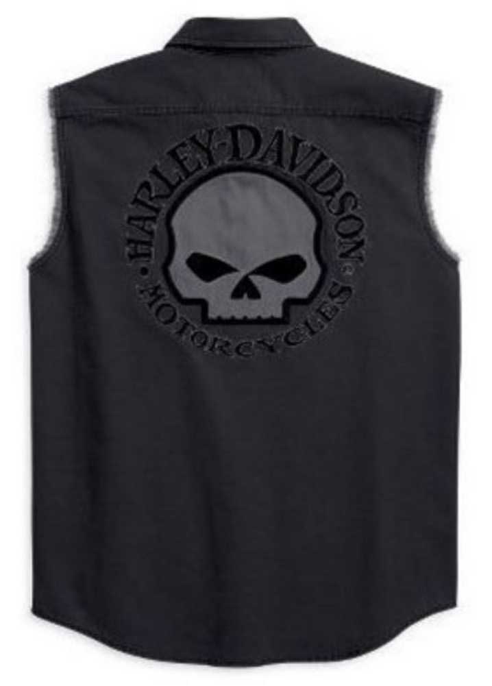 Harley-Davidson Free Shipping - Harley-Davidson Men's Willie G. Skull Blowout Button Muscle Shirt 99139-10VM - Free Shipping on many products plus Orders Over $99