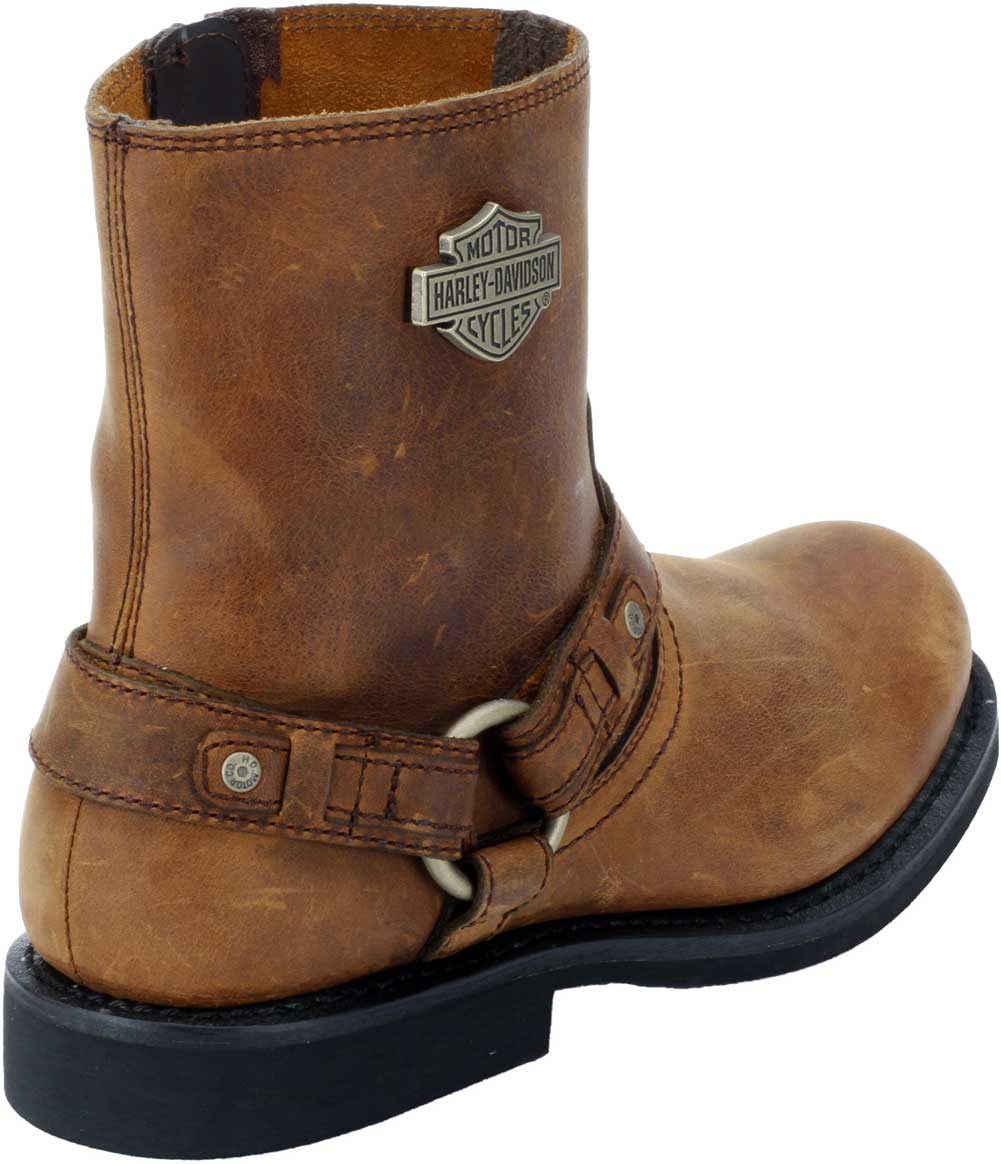 Harley-Davidson Men's Brown Scout 7-Inch Motorcycle Boots Inside Zipper. D95263 - No Hassle Returns at Wisconsin Harley