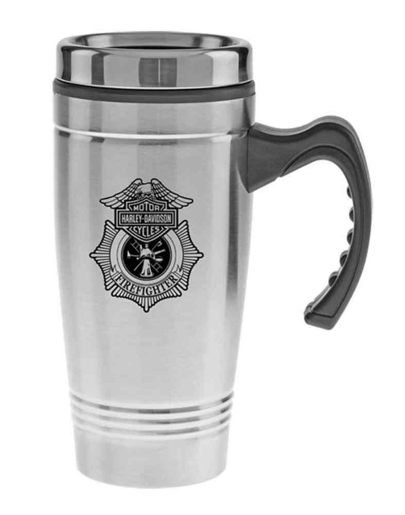 Harley-Davidson Firefighter Original Auto Mug, Stainless Steel 18 oz. MG1265 - Wisconsin Harley-Davidson